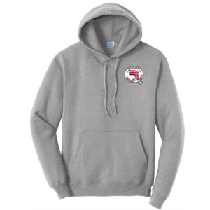 QC British Auto Club Unisex Fleece Hooded sweatshirt-Athletic Heather SCREEN PRINT