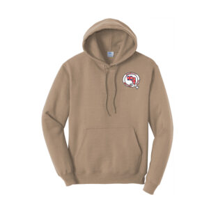 QC British Auto Club Unisex Fleece Hooded sweatshirt-Sand SCREEN PRINT