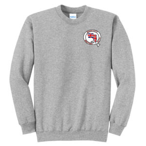 QC British Auto Club Unisex Fleece Crewneck Sweatshirt-Athletic Heather SCREEN PRINT