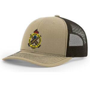 Rock Island Arsenal Richardson Pro Crown Mesh Back Adjustable back cap-Khaki/Coffee