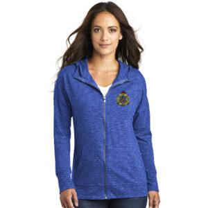 Rock Island Arsenal District Women Medal Full Zip Hoodie-Deep Royal