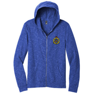 Rock Island Arsenal District Men Medal Full-Zip Hoodie-Deep Royal
