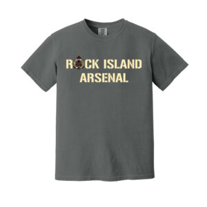 Rock Island Arsenal Unisex Comfort Colors Pigment Dyed Short Sleeve Shirt-pepper