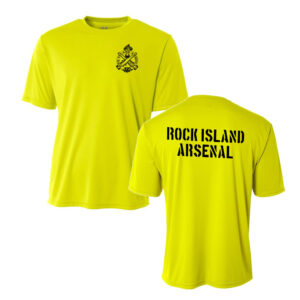 Rock Island Arsenal Adult Cooling Performance Tshirt-Safety Yellow