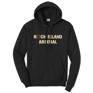 Rock Island Arsenal Unisex Fleece Hooded Sweatshirt-Black