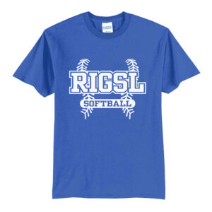 RI Girls Softball Unisex Basic Short Sleeve Tee-Royal