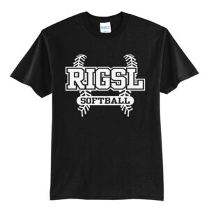 RI Girls Softball Unisex Basic Short Sleeve Tee-Black
