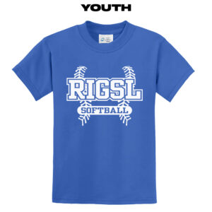 RI Girls Softball Youth Basic Tee-Royal