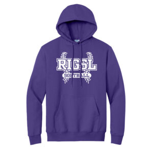 RI Girls Softball Unisex Basic Hooded Sweatshirt-Purple