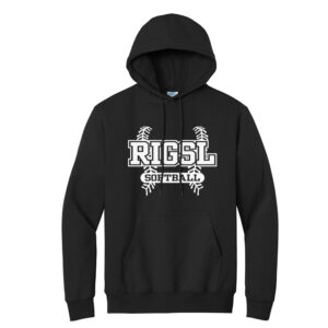 RI Girls Softball Unisex Basic Hooded Sweatshirt-Black