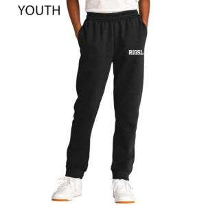 RI Girls Softball Youth Fleece Jogger-Black