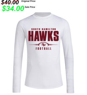 SH Football PG Adidas Men’s Techfit Cold Ready Long Sleeve – White