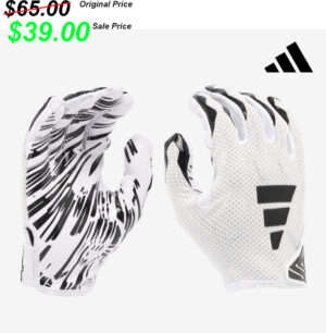 SH Football PG PG Adidas Freak 6.00  skill and receiver padded football  gloves-White/Blk