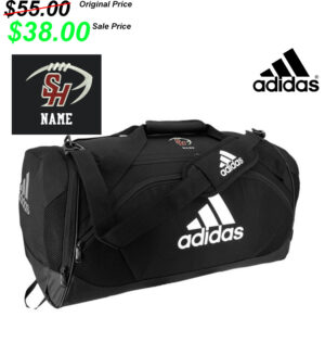 SH Football PG PG Adidas Team Issue II Medium Duffel (26″LX 13″W X13.5″H) -Black