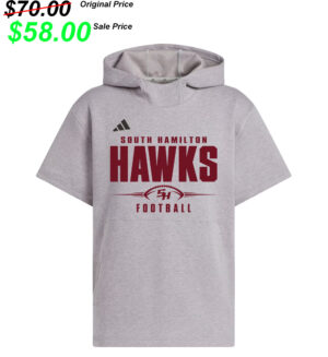 SH Football PG Adidas  Dugout NWV Short Sleeve Hoodie-Medium Grey