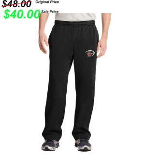SH Football PG Men Sport-Tek Sport Wick Fleece Pant-Black