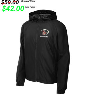 SH Football PG Sport-Tek Men Hooded Raglan Jacket-Black