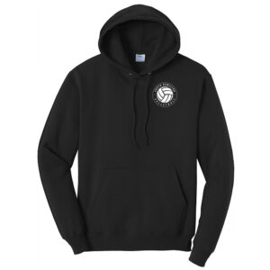SH Volleyball PG Unisex Classic Core weight Cozy Pullover Hooded Sweatshirt-Black