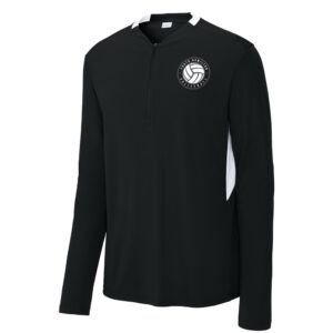 SH Volleyball PG Sport-Tek Men Club 1/4-Zip Pullover-Black/White