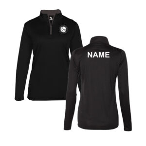 SH Volleyball PG B-CORE WOMEN’S 1/4 ZIP-Black/Graphite