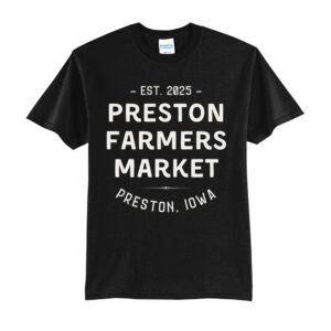 The Preston Farmers Market Unisex Short Sleeve Tee-Black