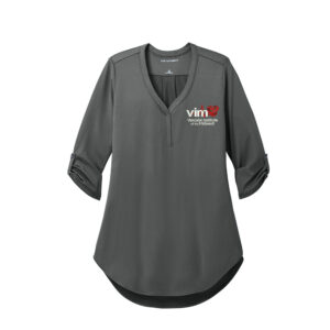 VIM Port Authority Ladies City Stretch 3/4 Sleeve Tunic-Graphite