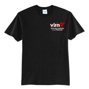 VIM Unisex Basic Short Sleeve Tee-Black