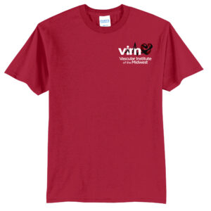 VIM Unisex Basic Short Sleeve Tee-Red