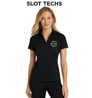 Wild Rose Casino Employee Port Authority Ladies Performance Fine Jacquard Polo-Black