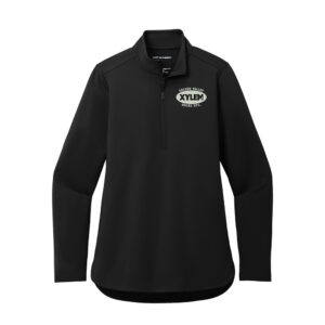 Xylem Port Authority Ladies C-FREE Double Knit 1/4-Zip-Deep Black