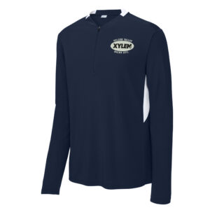 Xylem Sport-Tek Men Club 1/4-Zip Pullover-Navy/White