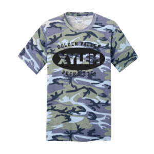 Xylem Unisex Core Cotton Camo Tee-Woodland Blue Camo (M-4XL)