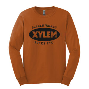 Xylem Unisex Cotton Long Sleeve Tee-Texas Orange