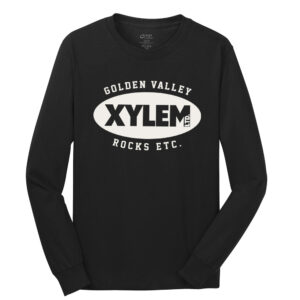 Xylem Unisex Cotton Long Sleeve Tee-Black