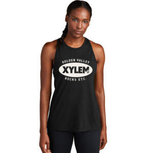 Xylem Sport-Tek Ladies PosiCharge Tri-Blend Wicking Tank-Black