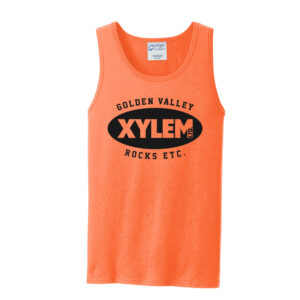 Xylem Adult Core Cotton Tank Top-Neon Orange