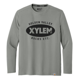 Xylem Carhartt Force Sun Defender Long Sleeve T-Shirt Adult-Asphalt Grey
