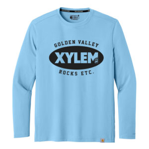 Xylem Carhartt Force Sun Defender Long Sleeve T-Shirt Adult-Fresh Water Blue