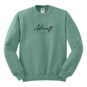 Adcraft Unisex Fleece Crewneck Sweatshirt-Sage