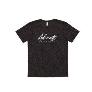 Adcraft Unisex LAT Fine Jersey Tee-Black Leopard