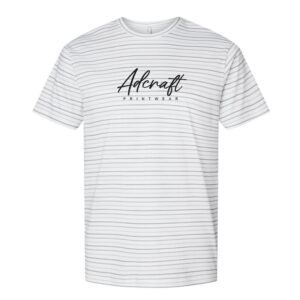 Adcraft Unisex LAT Fine Jersey Tee-Shadow Stripe