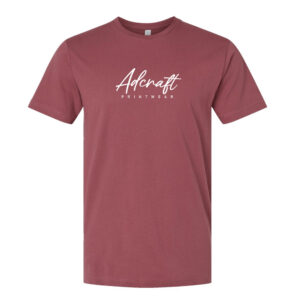 Adcraft Unisex LAT Fine Jersey Tee-Rouge