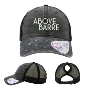 ATB Infinity Her Women’s Printed Visor with Mesh Back Cap-Black/Black Leopard