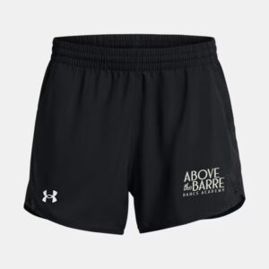 ATB Women’s UA Fly-By Unlined 3″ Shorts-Black