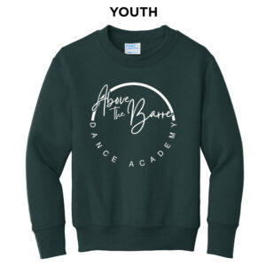 ATB Youth Fleece Crewneck Sweatshirt-Dark Green