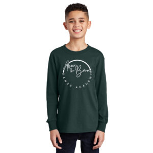 ATB Youth Cotton Long Sleeve Tee-Dark Green