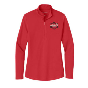ATL Port Authority Ladies Dry Zone UV Micro-Mesh 1/4-Zip-Red
