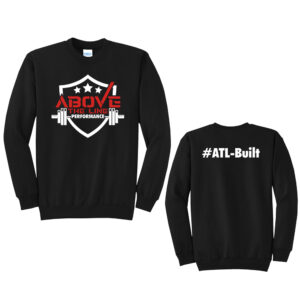 ATL Unisex Fleece Crewneck Sweatshirt-Black