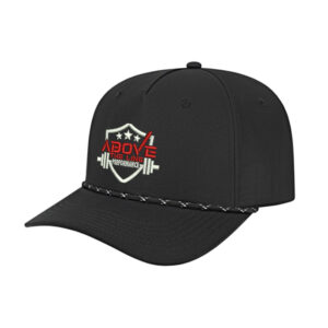 ATL Athletic Rope Cap-Black/Black/White