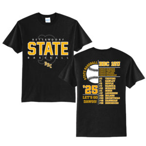 BBC State Unisex Short Sleeve Tee-Black